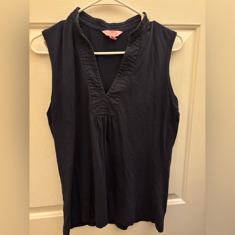 🎆5 for $25 Lilly Pulitzer Midnight Blue Blouse